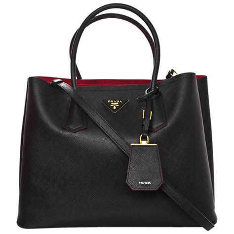 prada black bag with red interior|Prada black bag price.